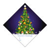 Decorated Christmas Tree Diamond To From Hang Tag
